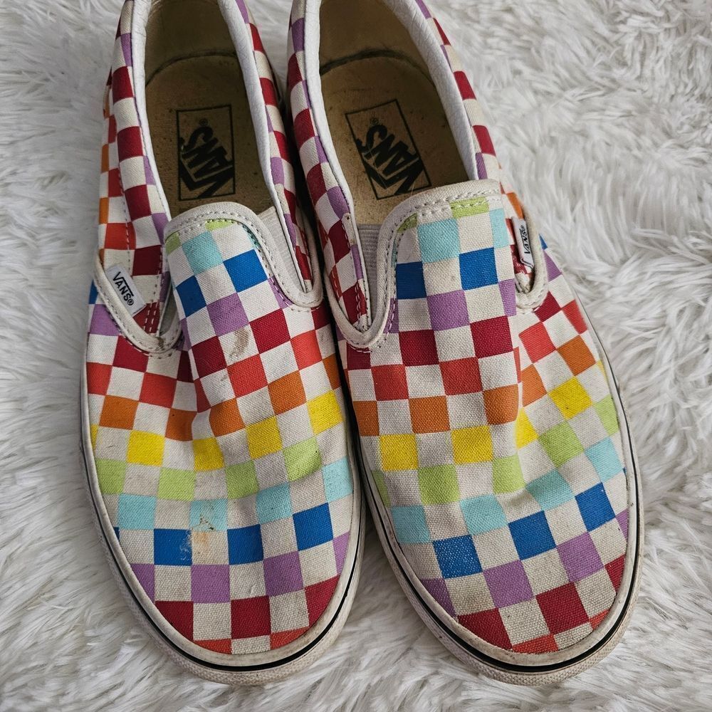 Vans Multicolor Checkered Slip-On Sneakers